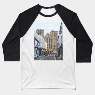 Ripon, North Yorkshire. Travel poster Baseball T-Shirt